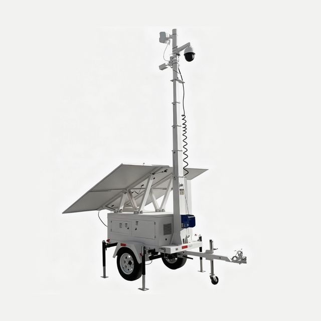 Mât de vidéosurveillance solaire 9 m