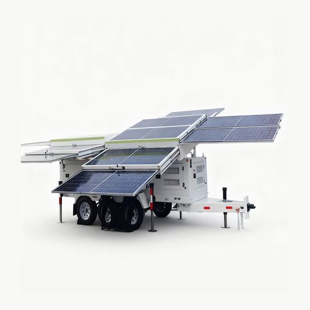 Centrale hybride solaire + diesel 60 kWh